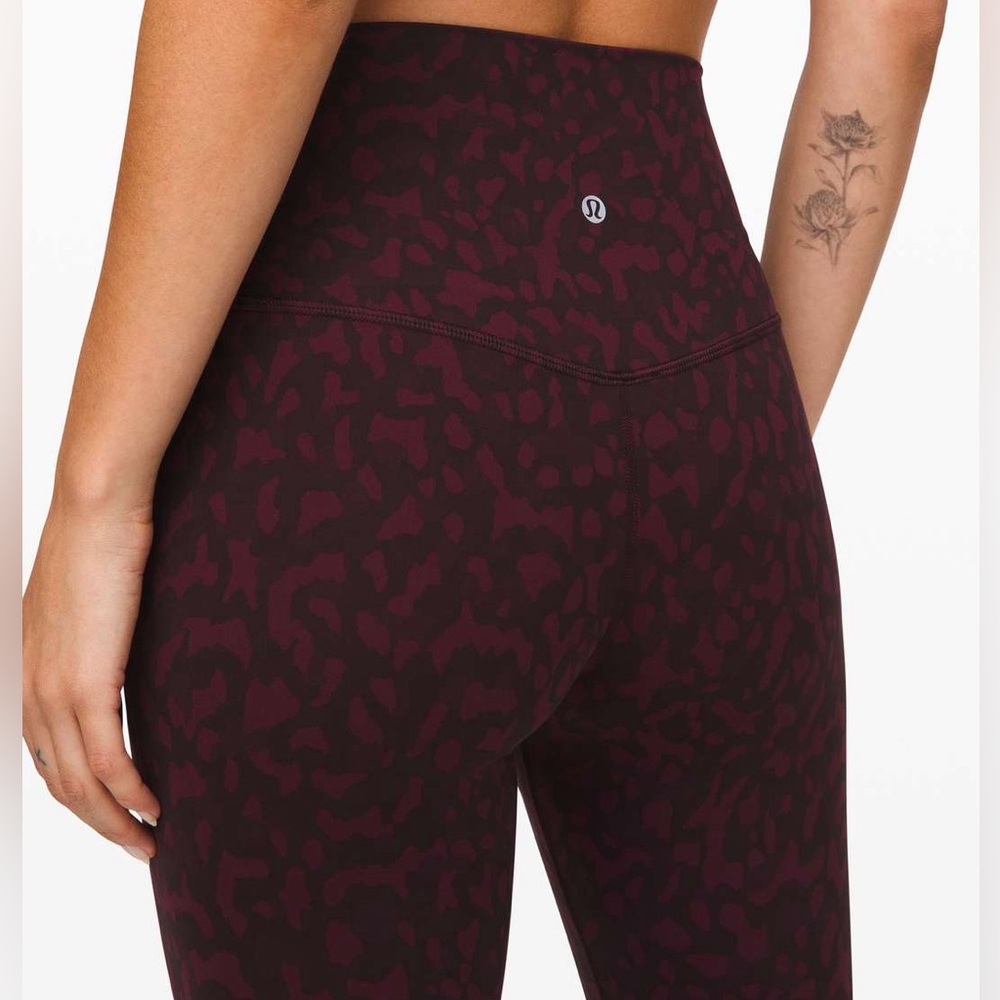 Lululemon Align Crop 21” High Rise in Formation Camo Dark Adobe Multi Size 4